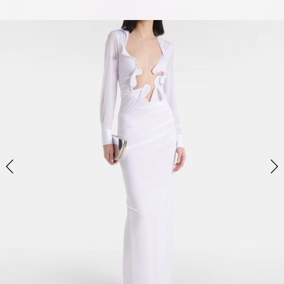 CHRISTOPHER ESBER VENUS PLUNGE SHIRT DRESS - Picture 1 of 3